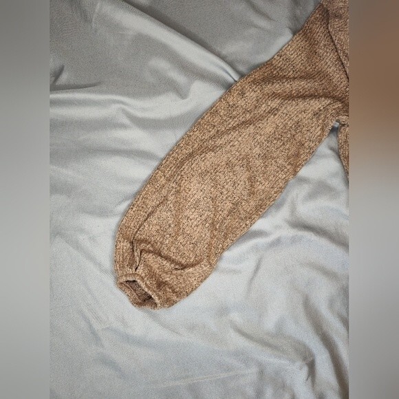 Women's Ophelia Roe Long Sleeve Sweater Dress Brown Small - Picture 5 of 7